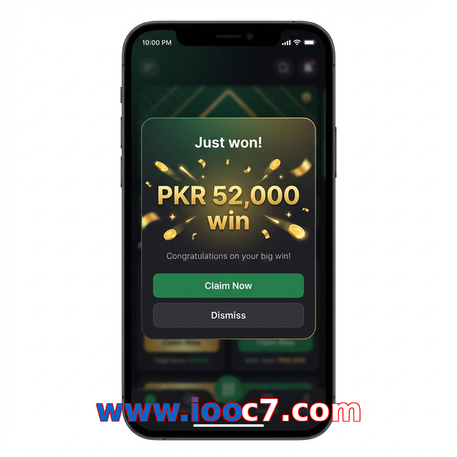 Main screen of Www.iooc7.com win page for PK players